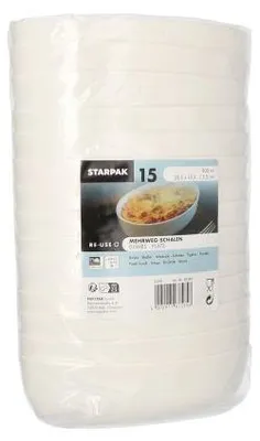 Produktbild von Mehrweg-Schalen oval 900 ml 5,5 cm x 13,5 cm x 20,5 cm weiss "Cella"