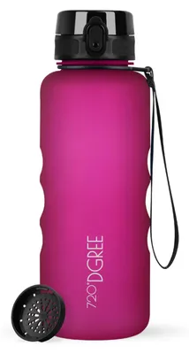 Produktbild von 720°DGREE Trinkflasche uberBottle softTouch mit Sieb fuchsia pink 1,5l