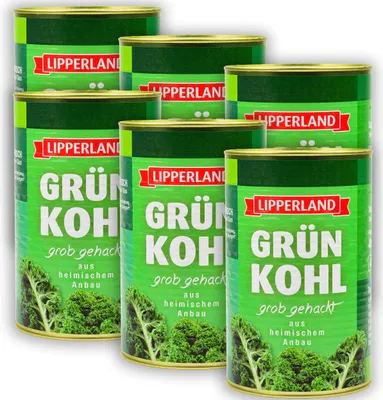 Produktbild von LIPPERLAND GRÜNKOHL handverlesen vegan 6x Konserve Füllm 4KG ATG 2,8KG
