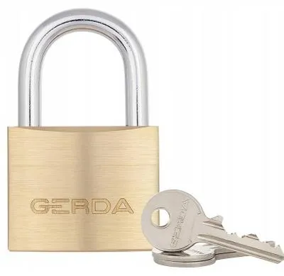 Produktbild von Gerda KMZ 20 Messing Bügelschloss Sicherheitsschloss