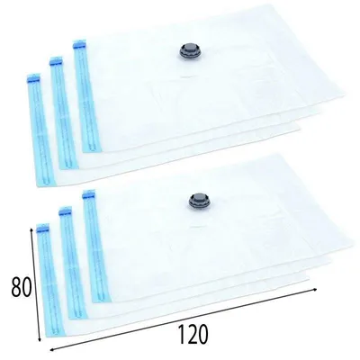 Zdjęcie produktu dla Orion | Worki próżniowe 6 szt. - 120x80 cm - Wielorazowe - Na ubrania