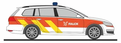 Zdjęcie produktu dla Rietze 53331 – 1:87 Volkswagen Golf 7 Variant, pogotowie ratunkowe Falck w Hamburgu – nowy