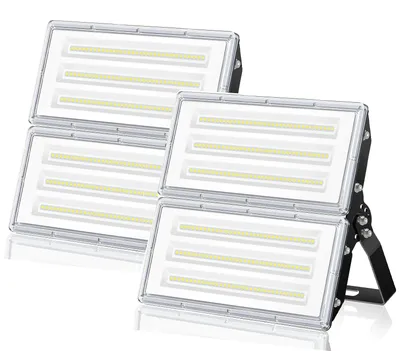 LED-Außenstrahler 200 W, 20.000 Lumen, kaltweiß, IP67, 2 Stück