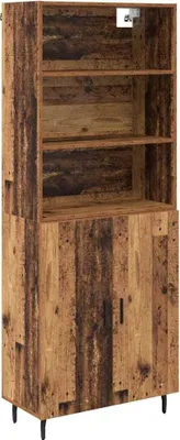 Zdjęcie produktu dla Highboard Stare drewno 69,5 x 34 x 180 cm