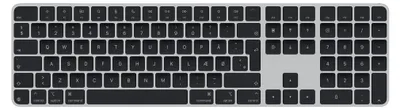 Produktbild von Magic Keyboard mit Touch ID und Ziffernblock (silber/schwarz, DK-Layout, für Mac Modelle mit Apple Chip)