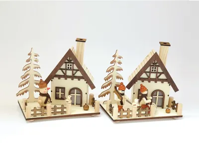 Produktbild von Räucherhaus Winterspaß 2-fach sortiert 15×10×15cm 1PRo KAUF