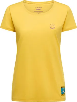 Immagine prodotto di Maglietta da arrampicata "Climbing on the Moon", Giallo/Viola, L, ZACT158Y08U07L, Maglietta da arrampicata da donna - La Sportiva