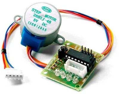 Produktbild von Famanu Schrittmotor 28BYJ-48 mit Treiberplatine für Raspberry Pi