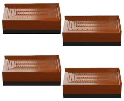 Produktbild von Verstellbare Möbelbeine - Set von 4, Braun, 4 cm Hoch