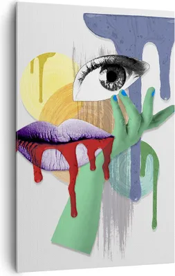 Produktbild von Bild auf Leinwand - Leinwandbild - Einteilig - Abstraktion modern - 80x120cm - Wand Bild - Wanddeko - Wandbilder - Leinwanddruck - Wanddekoration - Leinwand bilder - Wandbild - PA80x120-4058