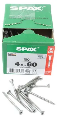 Produktbild von SPAX Senkkopfschraube WIROX Teilgewinde T20 4,5x60