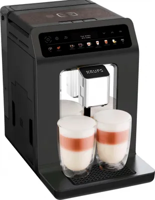 Produktbild von Krups Evidence One schwarz EA895N, Espressomaschine, 2,3 l, Kaffeebohnen, Eingebautes Mahlwerk, 1450 W, Schwarz