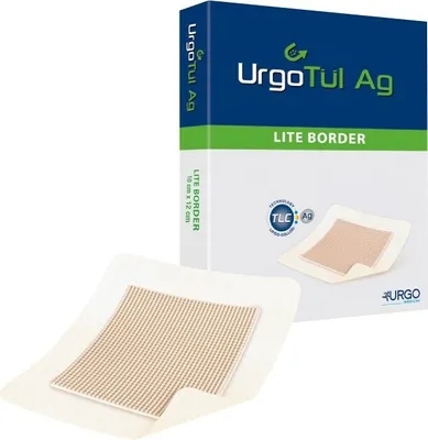 Produktbild von Urgotül Ag Lite Border 6,5x10 cm Verband 10 St