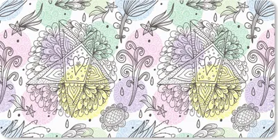 Produktbild von MuchoWow® Mauspad Mousepad Mädchen - Blumen - Sterne - Muster - Mädchen - Kinder - Kinder 60x30 cm - Mousepads - Maus Mat - Pad - Mausunterlage - Nachhaltig