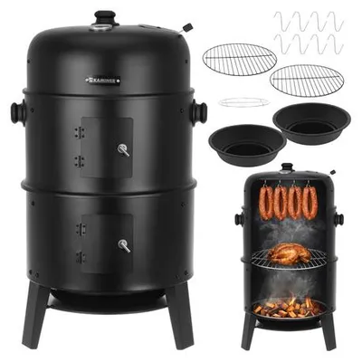 Immagine prodotto di Barbecue da giardino con copertura 44x80x42 cm Kaminer