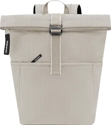 Produktbild von reisenthel rolltop backpack, Rolltop-Rucksack, Herringbone Sand, 22 L, EK6049