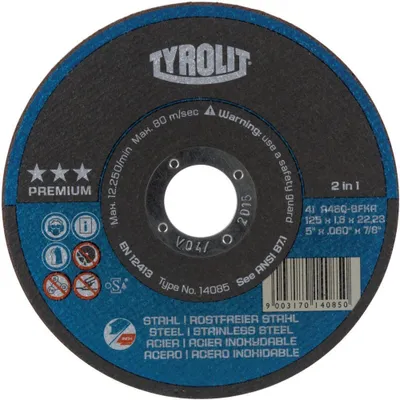 Image de Disque à tronçonner Tyrolit A30Q-BFXA 178 x 2,5 mm, droit.