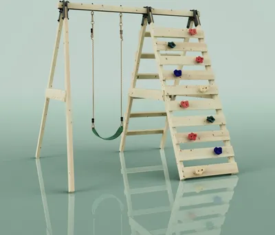 Produktbild von OutdoorToys Schaukel Lavendel aus Holz in Grün Dunkelgrün