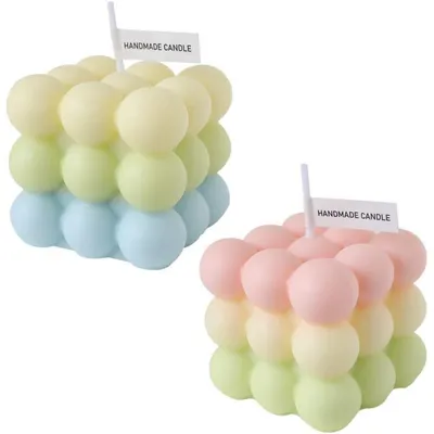 Produktbild von Bubble Kerzen Duftkerzen Geschenkset 2 Stück Sojawachs Ombre Aromatherapie