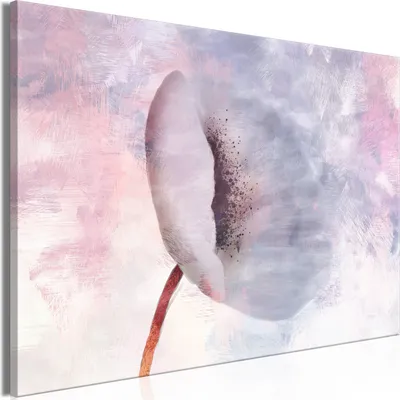 Produktbild von Italienischer Leinwand Leinwandbild - Windy Flower (1 Part) Wide 120x80 cm Blumen b-A-0807-b-a