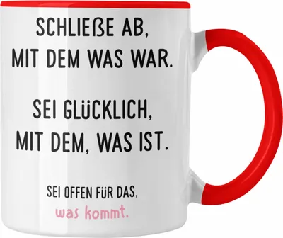 Produktbild von Trendation - Jobwechsel Geschenk Kollegin Tasse Neuer Job Abschiedsgeschenk Spruch (Rot)