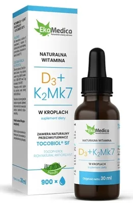 Produktbild von Ekamedica Vitamine D3 K2 Mk7 30 ml