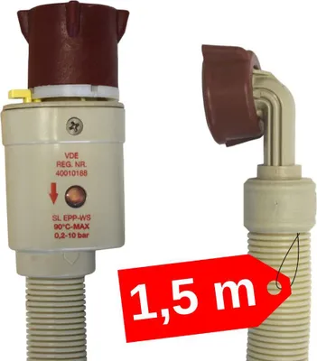 Produktbild von Zulaufschlauch 1,50 M Aquastop Schlauch Sicherheitszulaufschlauch für Waschmaschine und Geschirrspüler