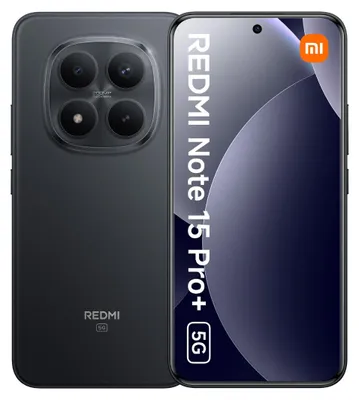 Image de Xiaomi Redmi Note 15 Pro+ 5G, 12 Go de RAM, 256 Go de stockage, couleur noire (noir), double SIM