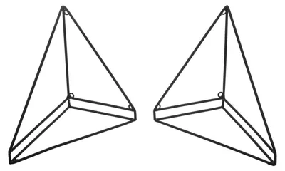 Produktbild von Wandregal-Halterung aus Metall, 2 Stück