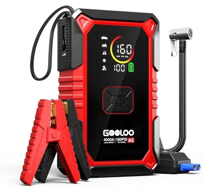 Productafbeelding van Startset met powerbank en compressor, 4000A, 160PSI, 20.000mAh, 45W USB-C