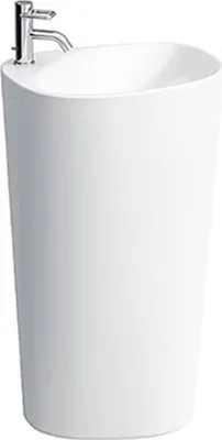 Produktbild von LAUFEN Palomba freistehender Waschtisch mit integrierter Säule, ohne Hahnloch, ohne Überlauf, 520x435x900, H8118044001091
