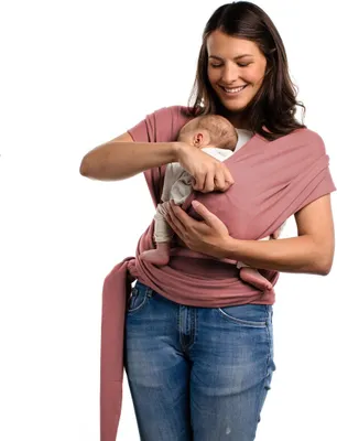 Produktbild von BOBA Wrap Trage für Babys, schmutzig rosa