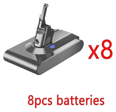 Produktbild von Ersatzakku für V8 Staubsauger - Staubsauger Akku - 6000 mAh Hohe Kapazität - Kompatibel mit V8/V8 Absolute/V8 Animal/SV10/SV25 - Kabellos - Pflaumenlila