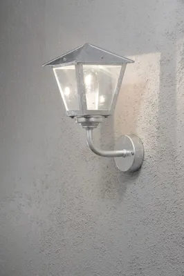 Produktbild von Konstsmide Benu Small galvanisierter Stahl, rauchfarbenes Acrylglas, Hand EU 439-320