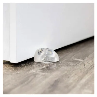 Produktbild von Selbstklebende Türstopper für den Boden, 6er Set, Transparent, Bodentürstopper zum Schutz von Wänden und Möbeln
