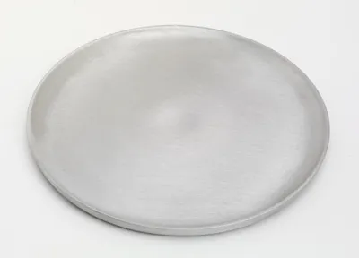 Produktbild von Kerzenteller, Dekoteller Alu Silber matt satiniert Ø 19 cm ideal für Kerzen, Taufkerzen, Hochzeitskerzen