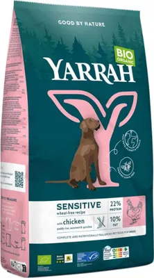 Productafbeelding van Yarrah Hondenvoer Biologisch, Sensitive Kip, zonder toegevoegde suiker