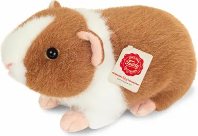Immagine prodotto di Teddy Hermann Meerschweinchen, Kuscheltier, Stofftier, Plüschtier, Hellbraun-Weiß, 19 cm, 926658