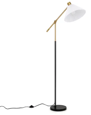 Produktbild von COSTWAY Stehlampe 157cm höhenverstellbar, Standleuchte mit einstellbarem Winkel