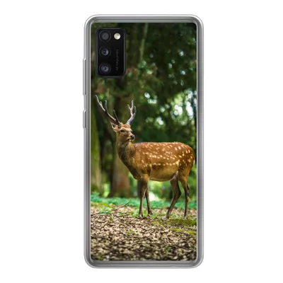 Produktbild von MuchoWow® Handyhülle Schutzhülle Hülle für Samsung Galaxy A41 Rotwild - Wald - Tier Silikon Softcase Handy Hülle - Mobiltelefon