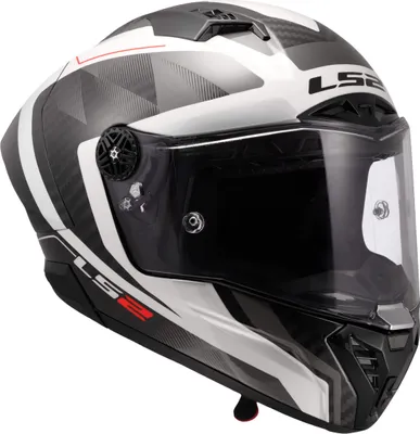 Produktbild von Integralhelm LS2 FF805 THUNDER GP AERO Raute Glänzend Weiß Grau größe XL
