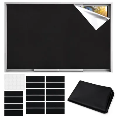 Immagine prodotto di Tenda a rullo oscurante al 100% per finestre - Nessuna necessità di foratura - 200 x 145 cm