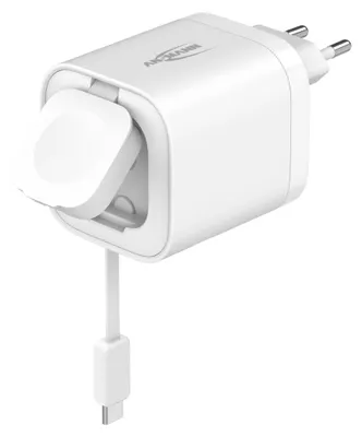 Immagine prodotto di Ansmann 1001-0187, Da interno, CA, 5 V, Ricarica wireless, Bianco