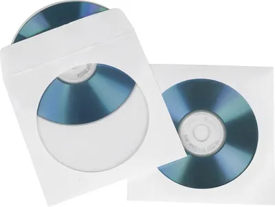 Image de Hama CD-ROM Paper Sleeves - Boîtier pour CD - capacité : 1 CD - blanc (pack de 50)