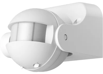 Produktbild von Goobay Bewegungsmelder, neigbar, weiß, zur Aufputz-Wandmontage, 140°-Erfassung, 12 m Reichweite, für außen (IP44), LED-geeignet
