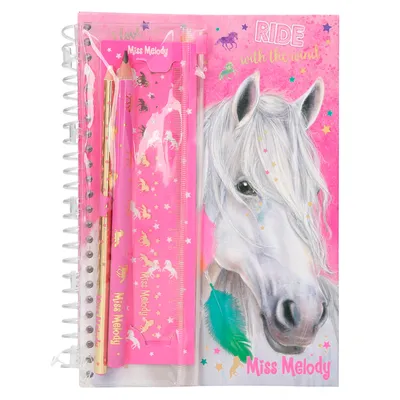 Produktbild von Depesche Miss Melody Notizblock mit Stift und Gummilineal