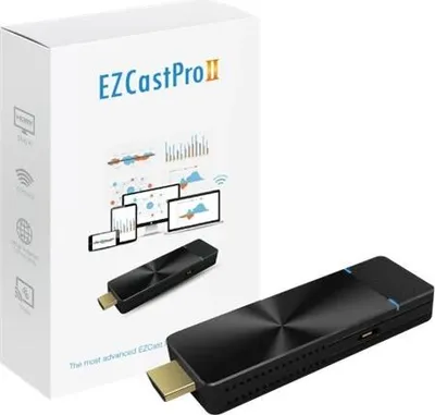 Produktbild von EZCast EZ-ProDongle2, Dongle, Schwarz, Kunststoff, 1080p, 2160p, 5 GHz, HDMI