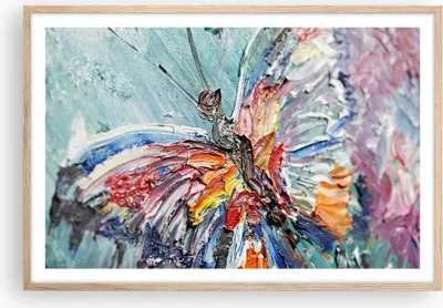 Produktbild von Gerahmtes Poster - Rahmen in heller Eiche - Vogel Natur Farbe - 91,5x61 cm - Wand Bild - Wanddeko - Wandbilder - Wandposter - Bilderrahmen - Bilder - Kunstdruck - Wandbild - P2NAA91x61-3594
