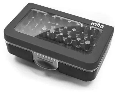 Produktbild von Wiha Bit Set Standard 25 mm gemischt 31-teilges Set 1/4 zoll C6,3 in Box mit Gürtelclip - 5 Stück
