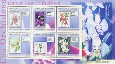 Produktbild von Briefmarken Guinea 2009 Mi 7030-7035 Kleinbogen (kompl. Ausgabe) postfrisch Orchideen auf Briefmarken